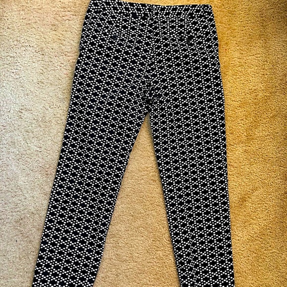 Zac & Rachel white & black pants size 8 - Picture 4 of 5